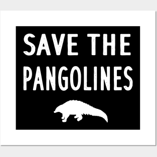 Save the Pangoline Design love image women Posters and Art